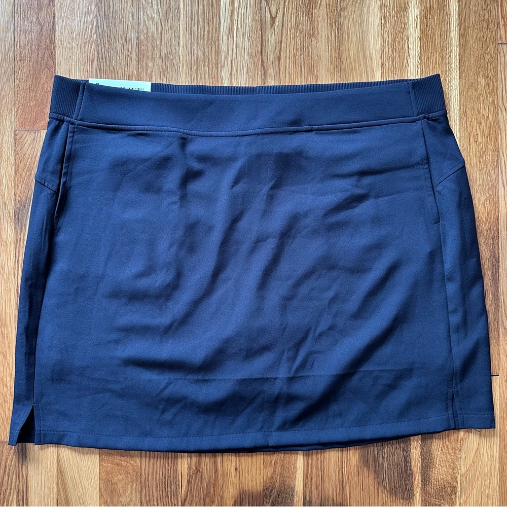 32 Degrees Women's Black Skort XXL Pull On A-Line Activewear Athleisure Golf NWT